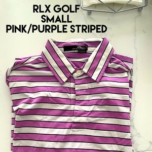 RLX Golf purple/pink stripes